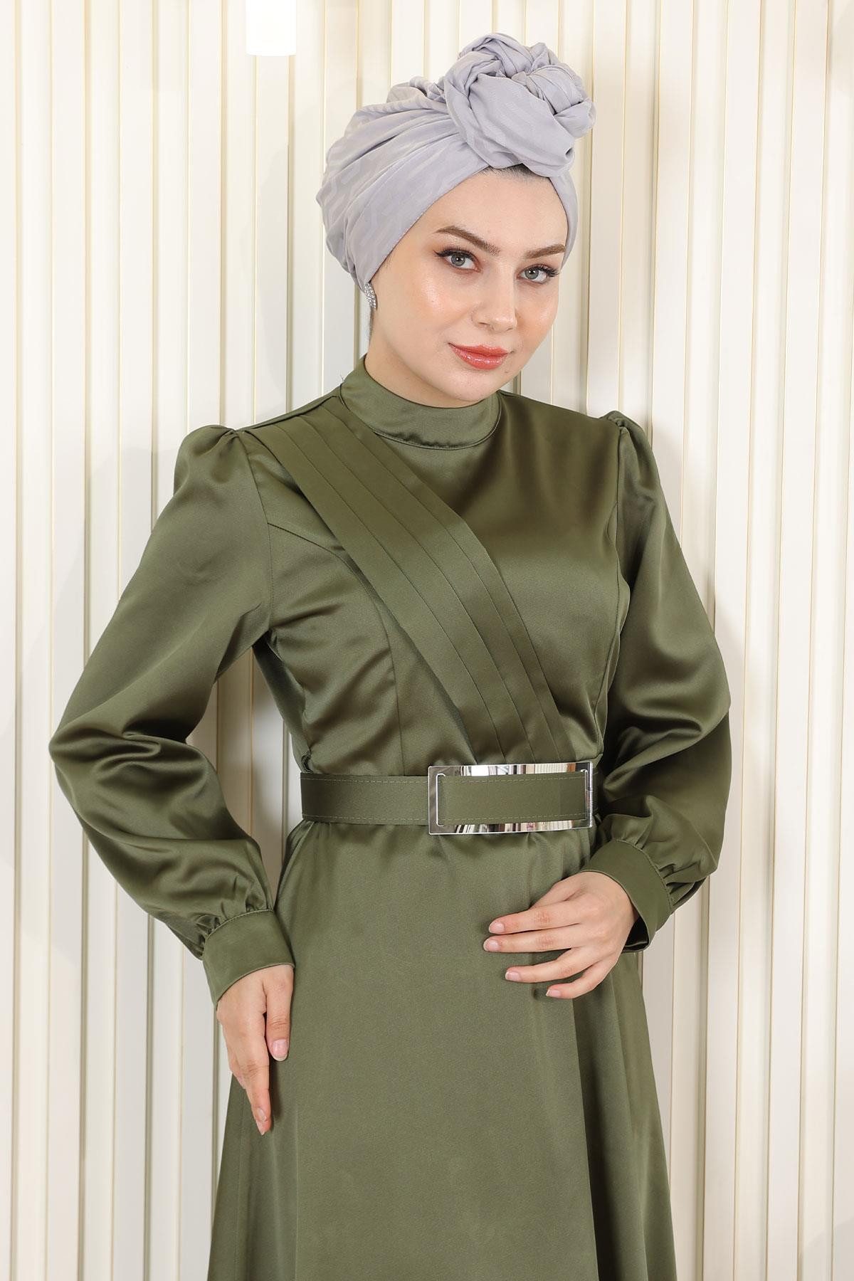 MODAMİHRAM Midikleid Abendkleid Satin günstig online kaufen