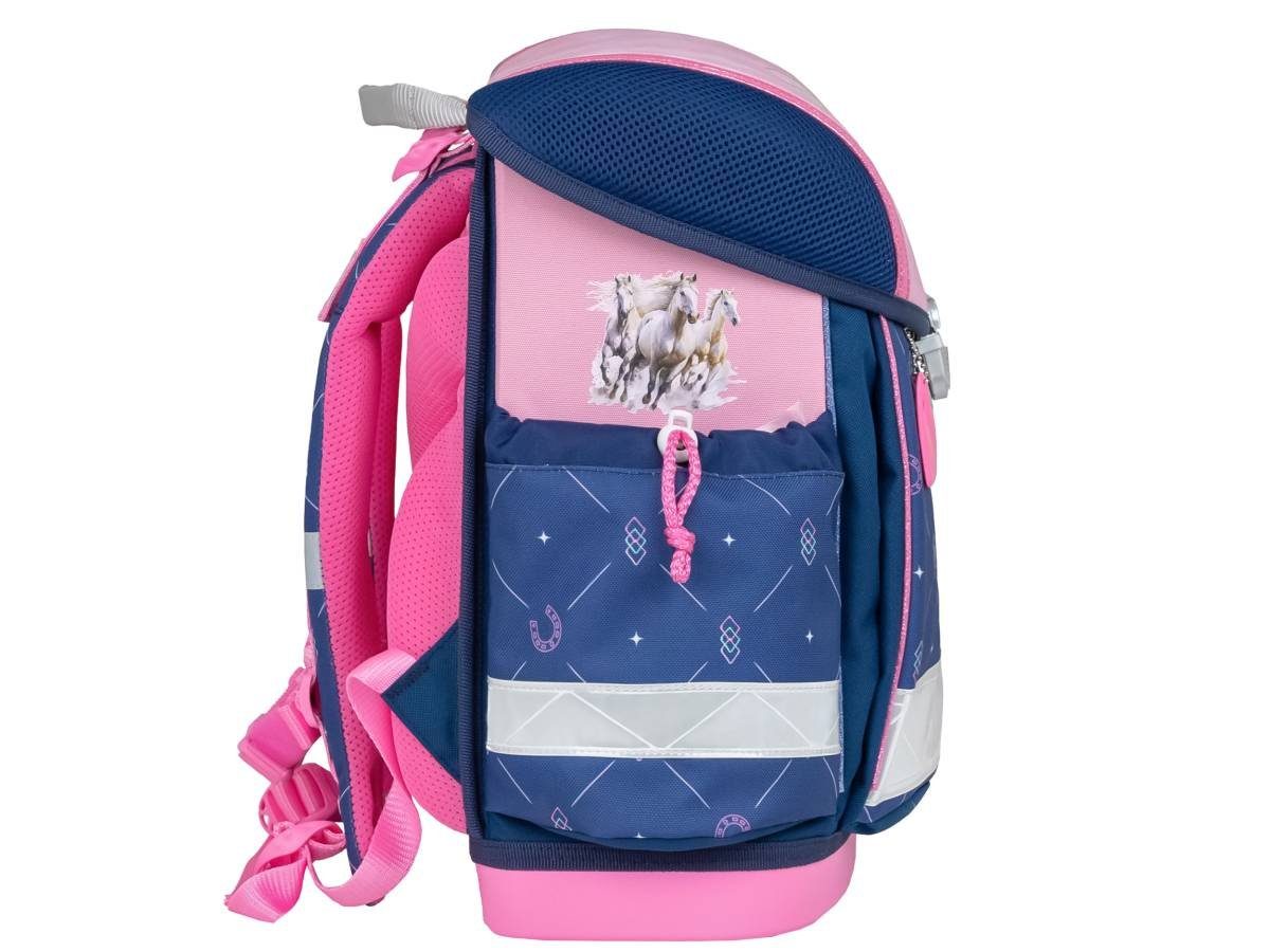 Belmil Schulranzen "Classy" 2026 Set 1. Klasse neue Designs, Pferd, 4tlg.,1. Klasse, Grundschule, Einschulung, Mädchen