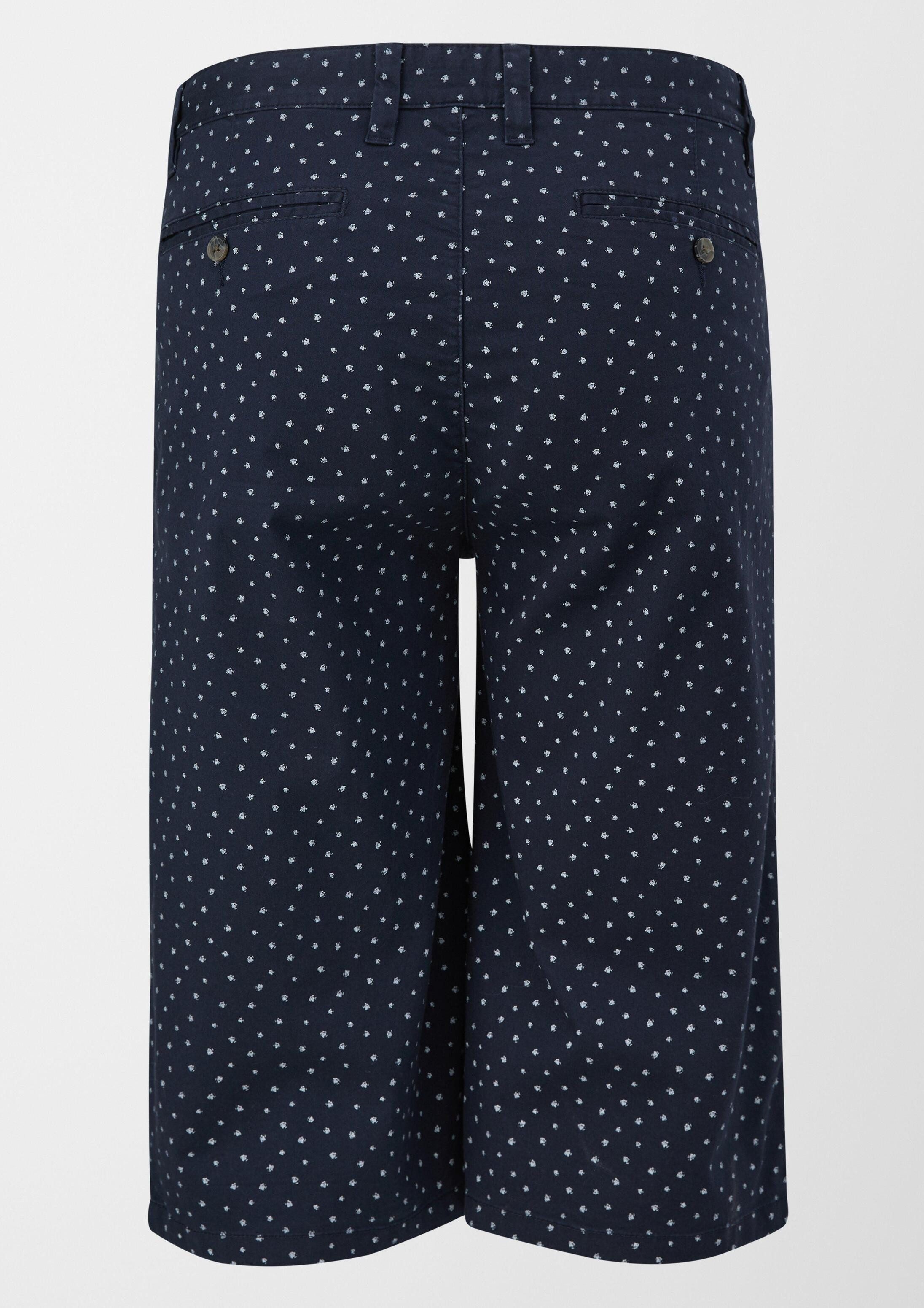 s.Oliver Shorts Hose DETROIT Slim: Bermuda mit Allover-Print