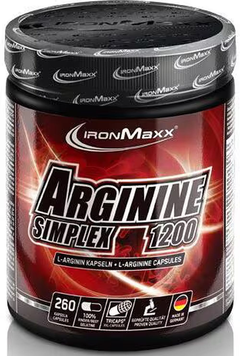 Ironmaxx IronMaxx Arginine Simplex 1200 – 260 Kapseln