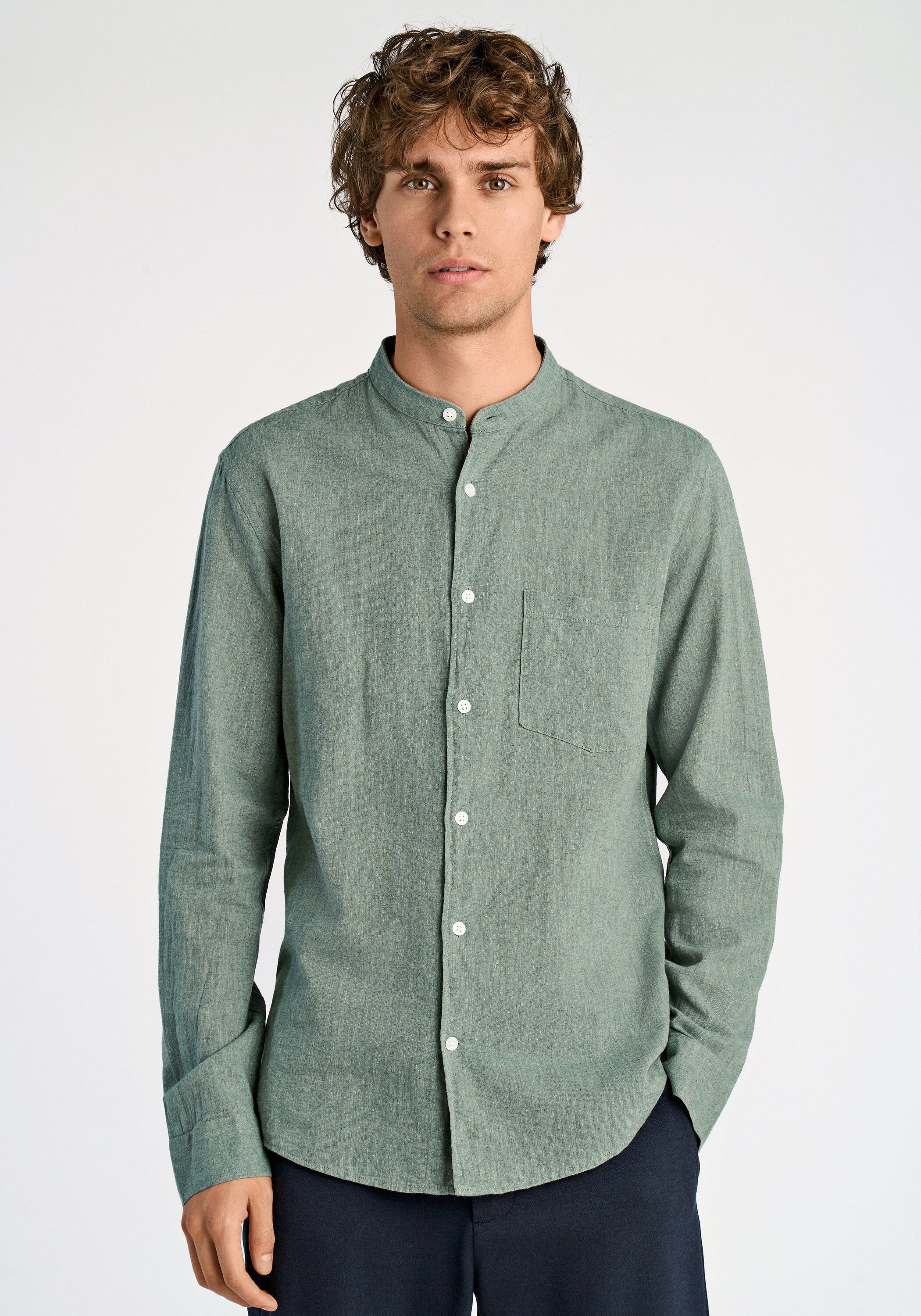 Leinenhemd Leinenhemd (Langarm) Slim Fit