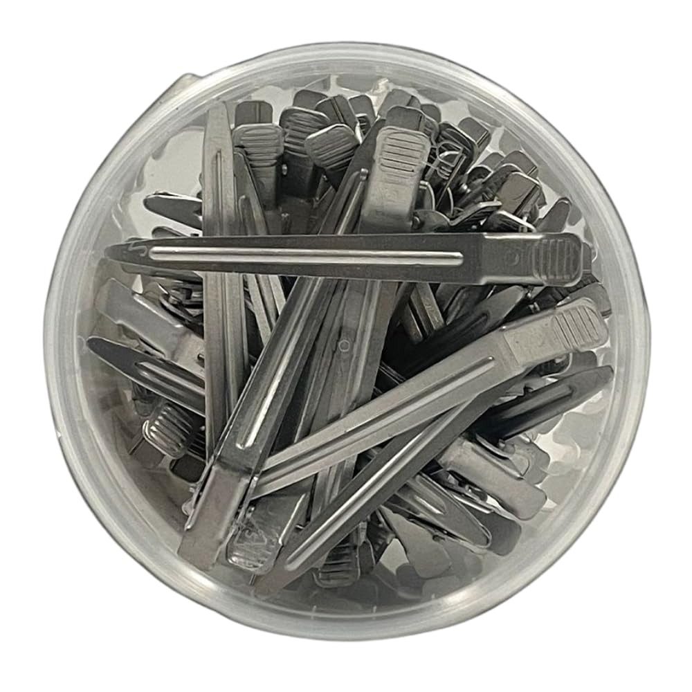 Ahsen Professional Haarspange AP Aluminium Haarspangen in Silber 5 und 9 cm