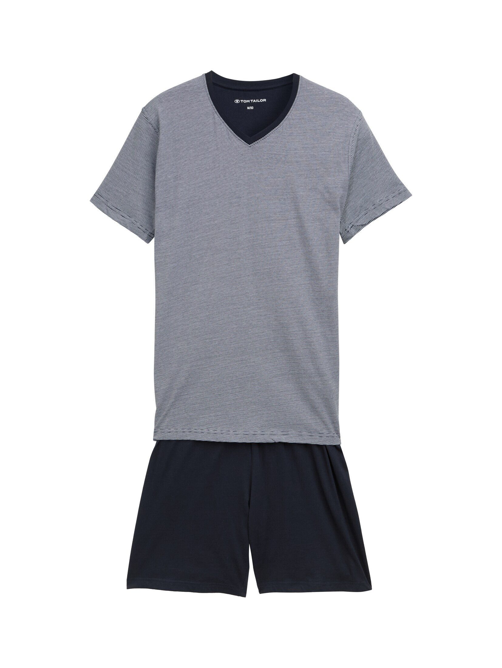 TOM TAILOR Pyjama Unterwäsche (2 tlg) Pyjama-Set aus Baumwolle