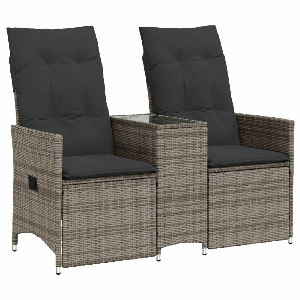 vidaXL Loungesofa Gartensofa 2-Sitzer Verstellbar mit günstig online kaufen