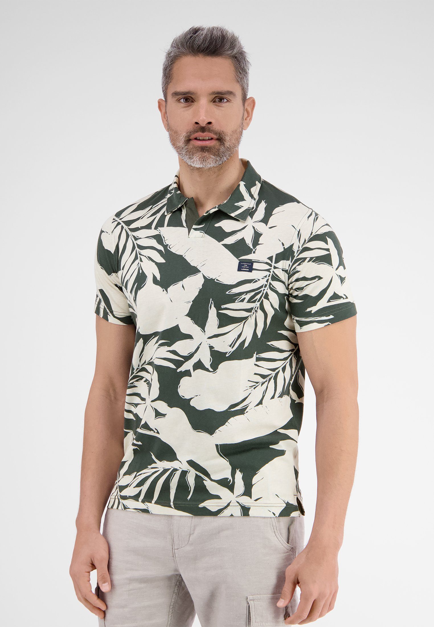 LERROS Poloshirt LERROS Poloshirt *Hawaii* CHILLED OLIVE