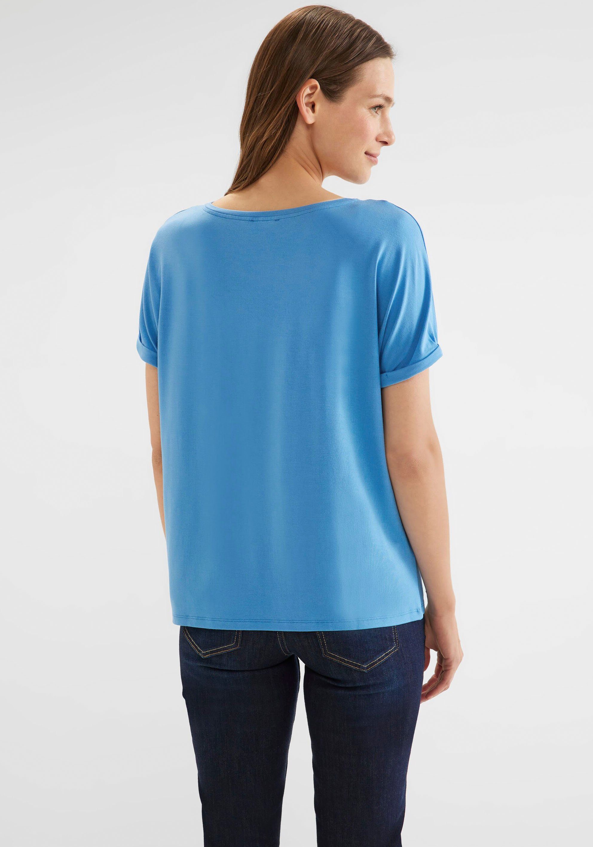 T-Shirt Crista STREET ONE im bay Style blue