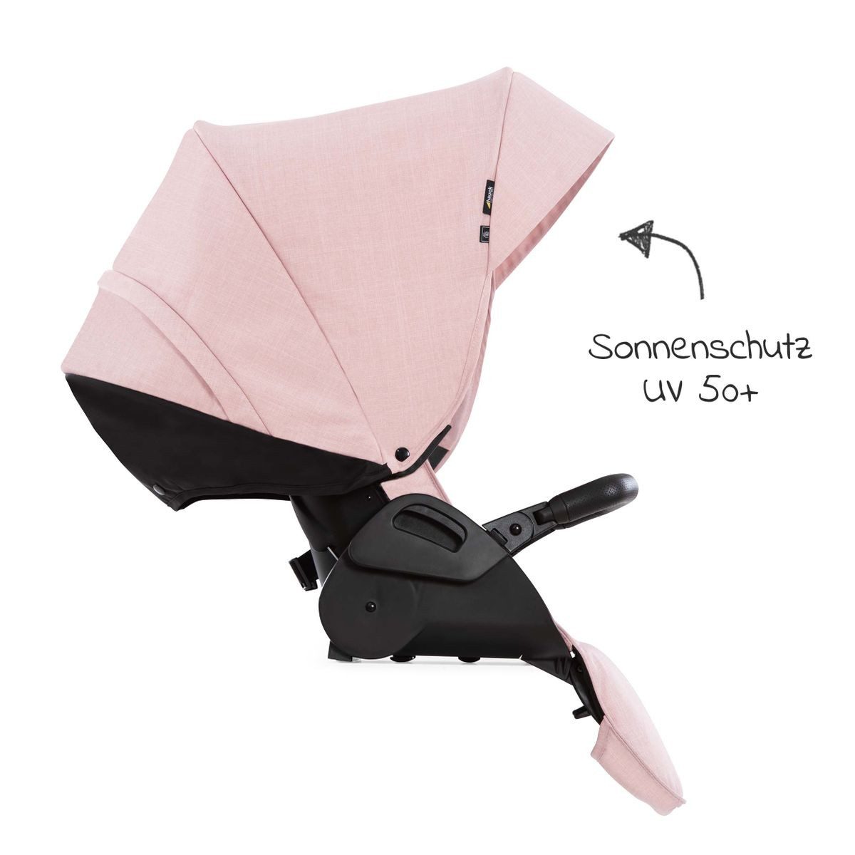 Hauck Kinderwagenaufsatz Hauck Sitzeinheit Vision X - Melange Rose, Sitzeinheit Sportsitz