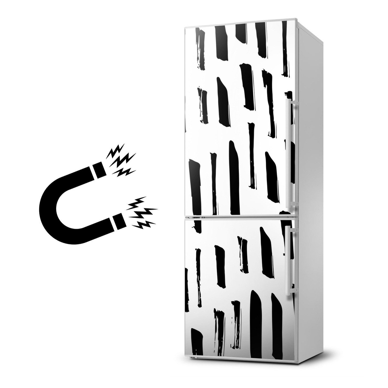 Tulup Magnetfolie Magnetische Aufkleber für Kühlschränke, Moderne Magnetische Dekoration