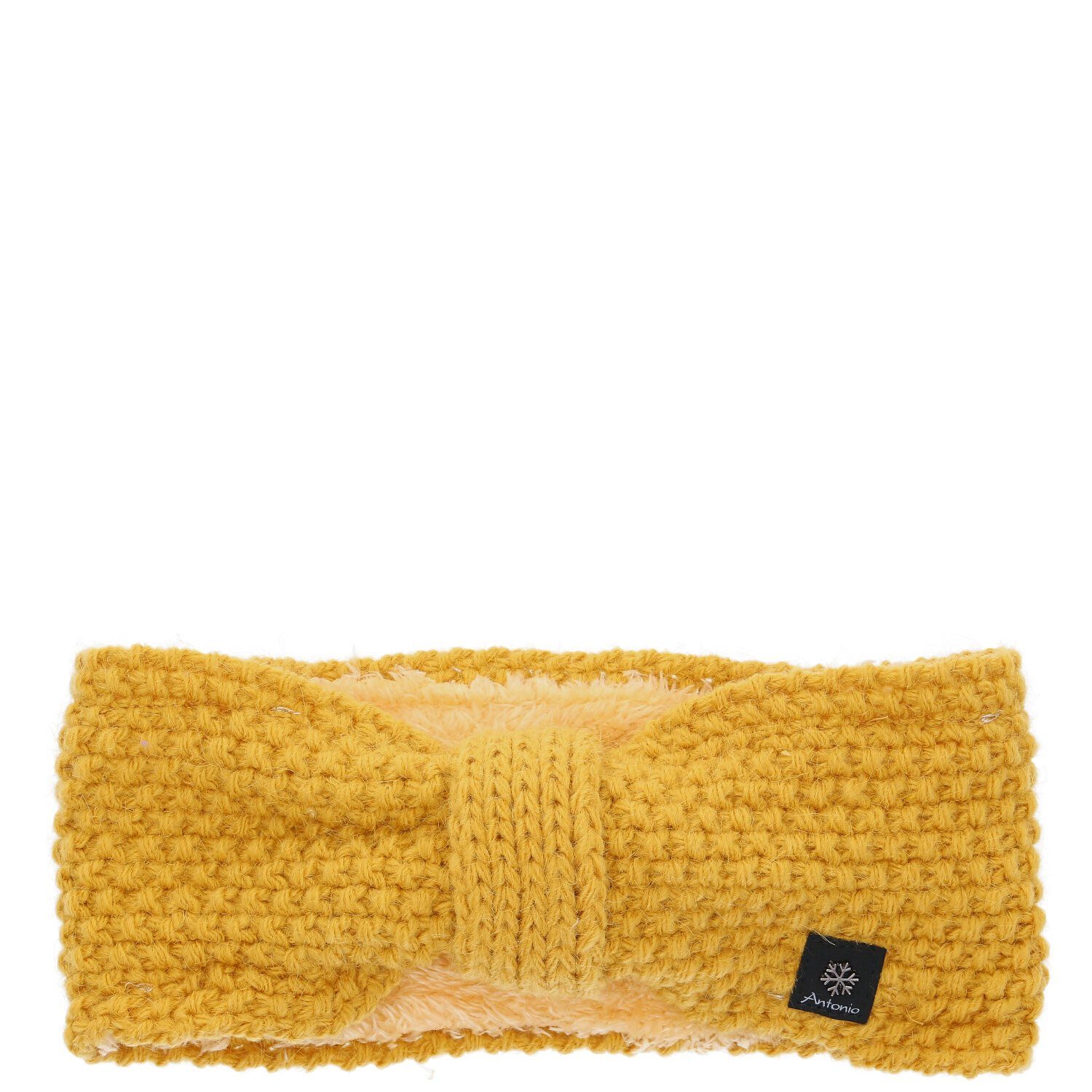 Antonio Stirnband Antonio Damen Strickstirnband mit Fleece yellow (Winter, Stück) | Stirnbänder