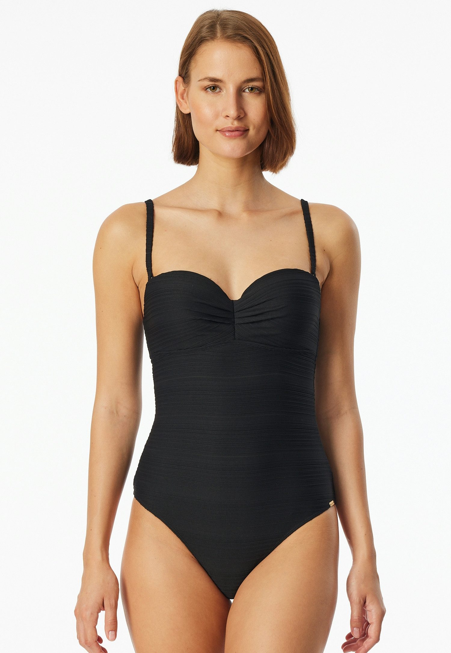 Schiesser Badeanzug Aqua mit feiner Streifenstruktur günstig online kaufen