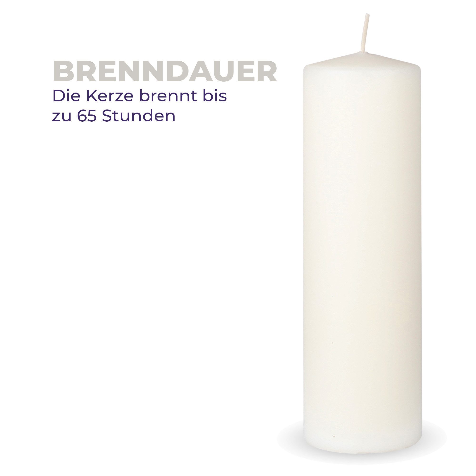 HS Candle Stumpenkerze Säulenkerze Ø7cm (1-tlg), günstig online kaufen