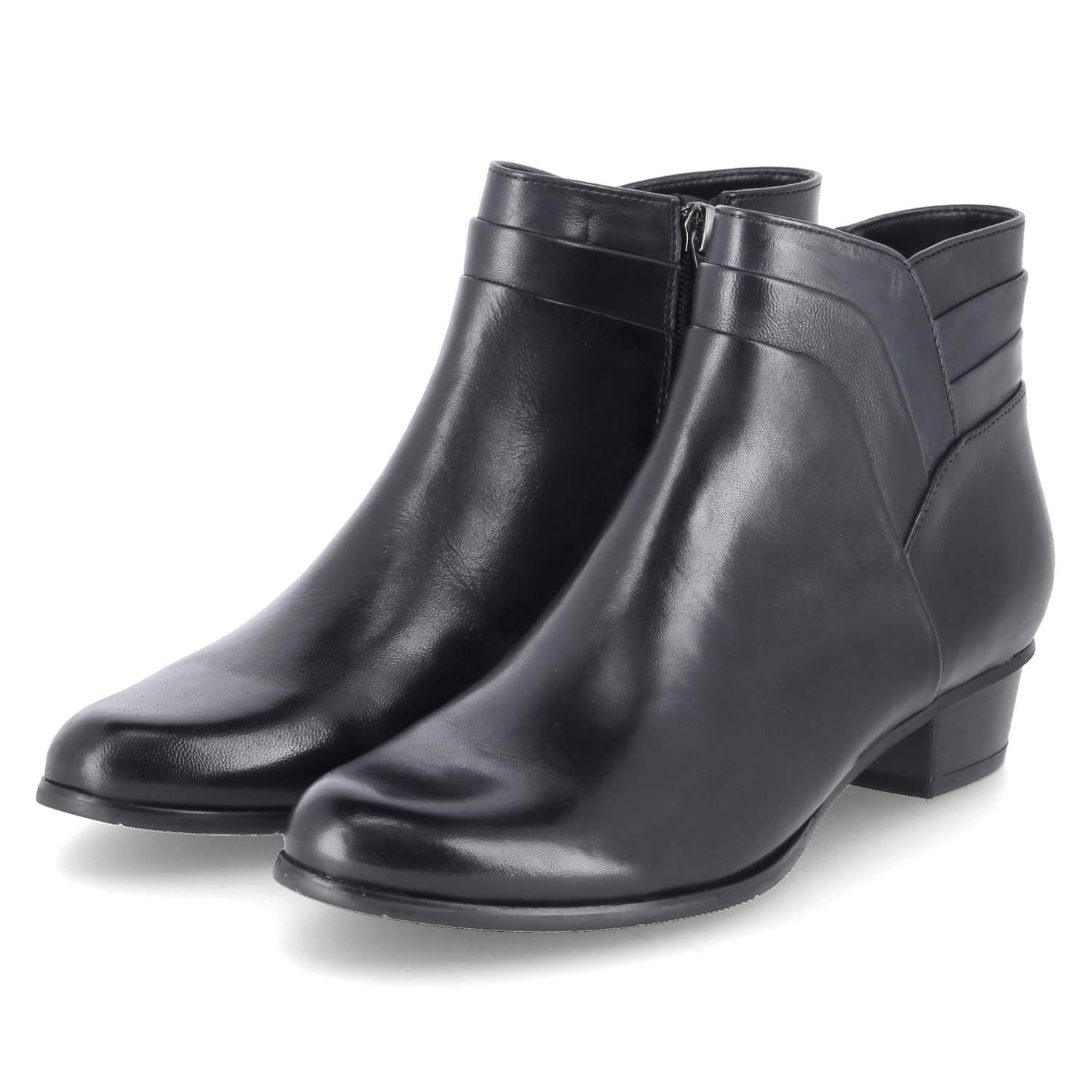 Kaerlek Kaerlek Stefany 399/166 Black/Navy/Pim Damen Glattleder schwarz Schlupfstiefel