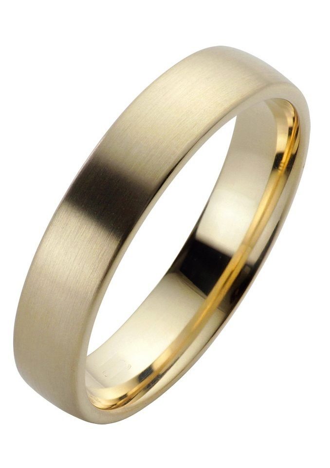 Firetti Trauring Schmuck Geschenk Gold 585 Hochzeit Ehering Trauring "LIEBE" Sterne, Made in Germany, wahlweise mit oder ohne Brillanten