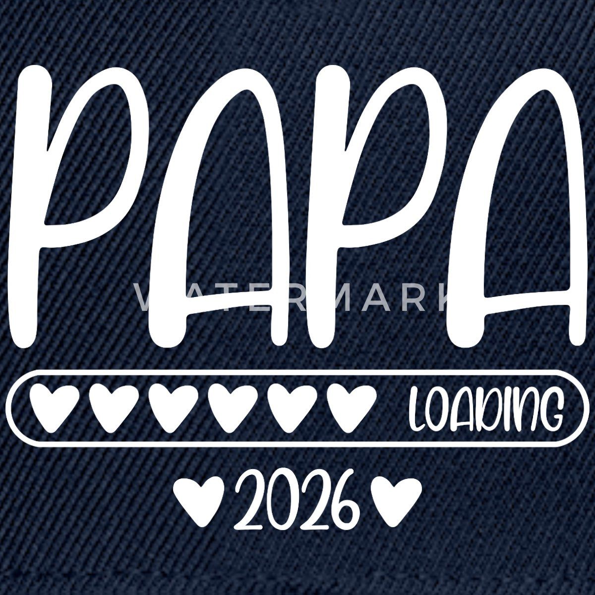 Spreadshirt Snapback Cap Papa 2026 loading Snapback Cap (1-St)