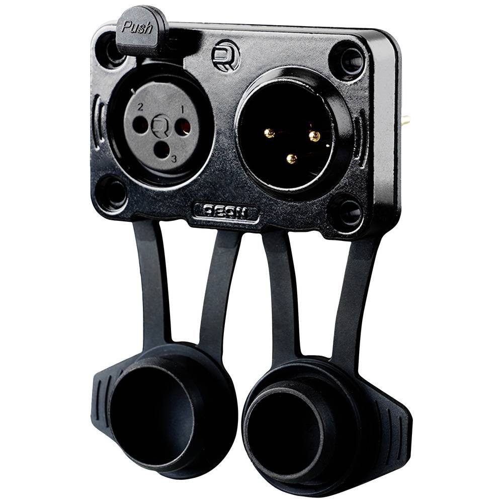 XLR 3 Pole Female and Male combination, IP65 Audio- & Video-Adapter