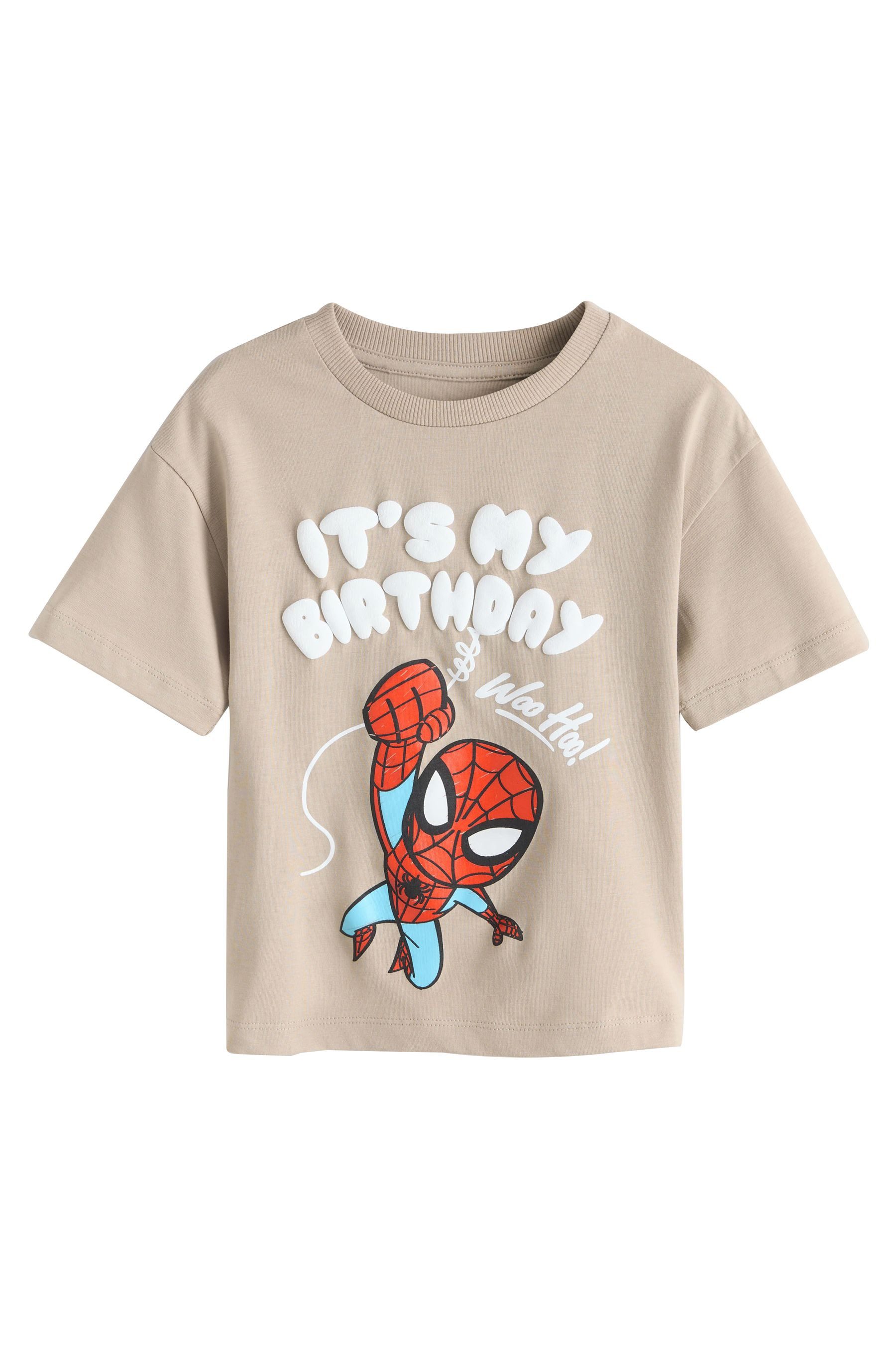T-Shirt Marvel T-Shirt mit Allover-Print 100 % Baumwolle