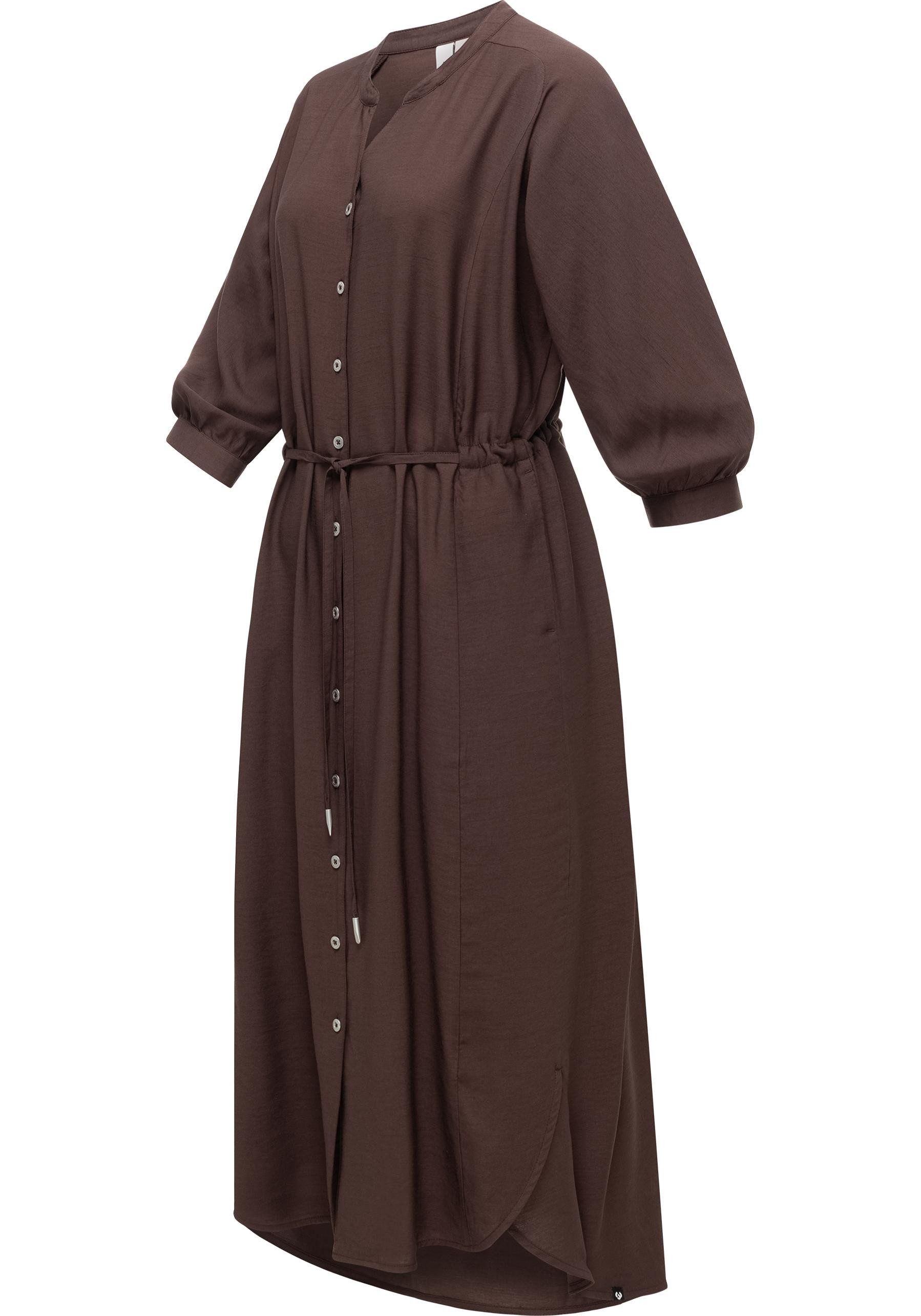 Ragwear Blusenkleid Trea Dress Modisches Damenkleid mit Taillengürtel