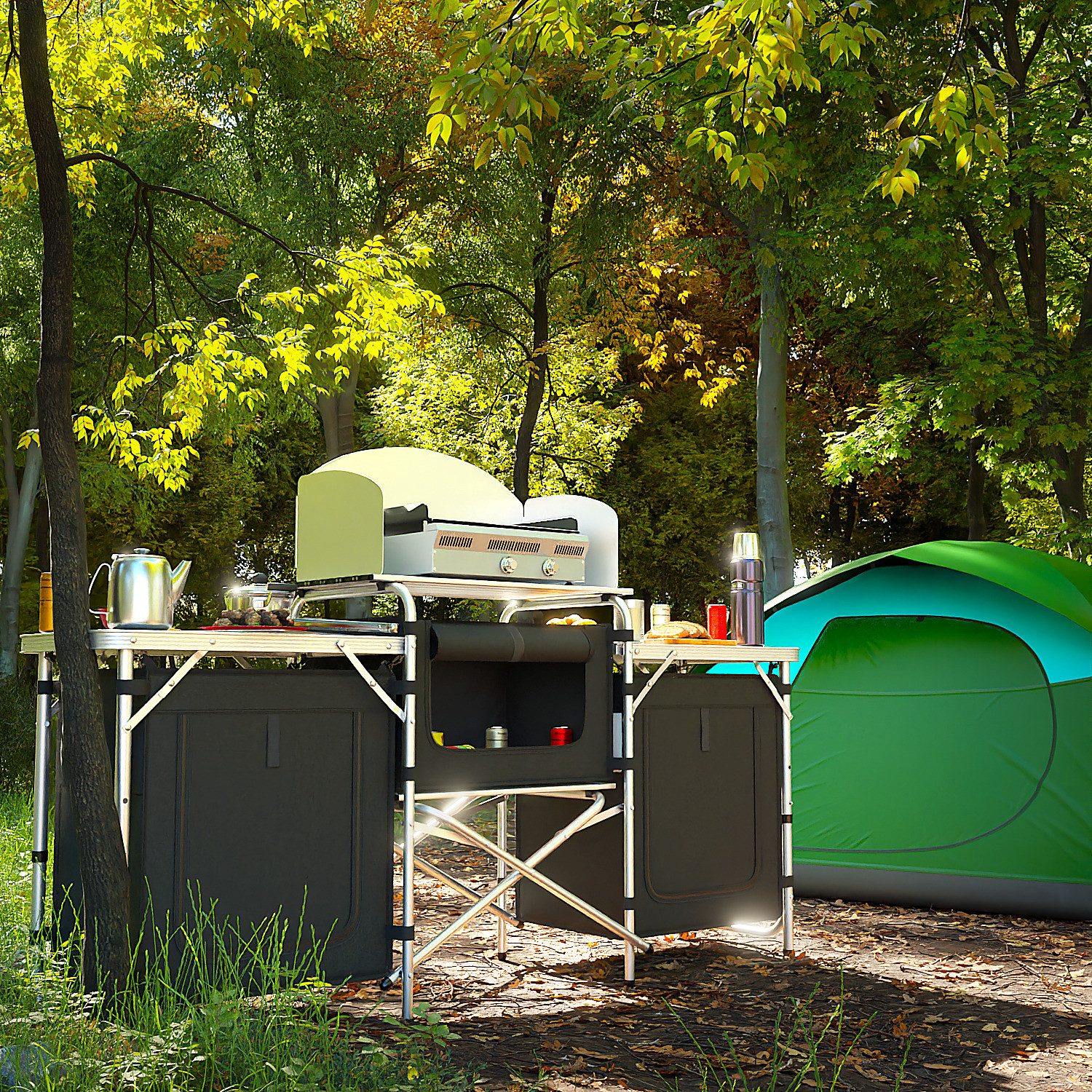 24Move Campingschrank Campingküche CAMPO Alu Outdoorküche günstig online kaufen