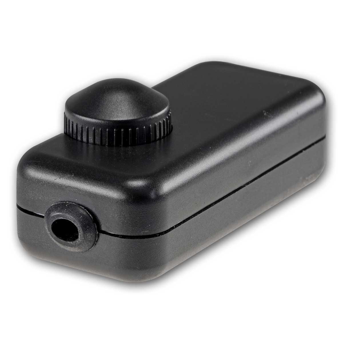 ChiliTec Drehdimmer Schnurdimmer für LEDs, 3-150 Watt 230V, schwarz
