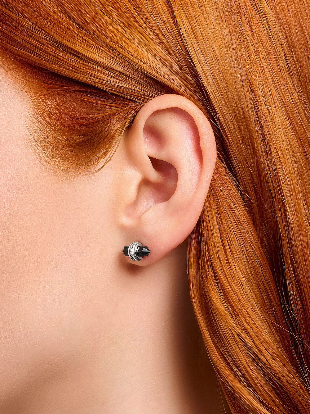 THOMAS SABO Single-Ohrstecker Thomas Sabo H2281-641-11 Silberne Ohrstecker mit schwarzem Onyx Damen