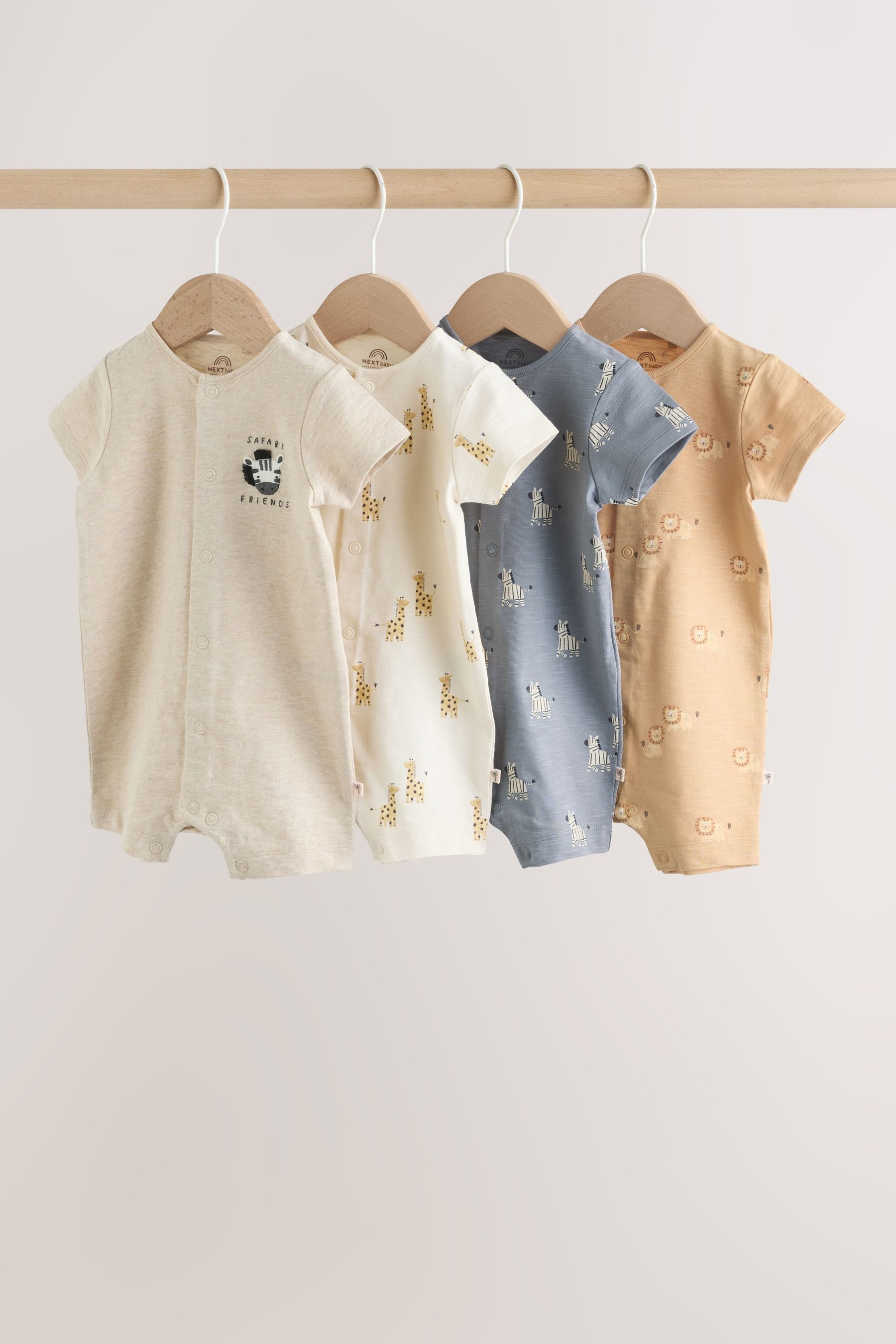 Next Strampler Baby Strampelanzüge aus Jersey, 4er-Pack (4-tlg)