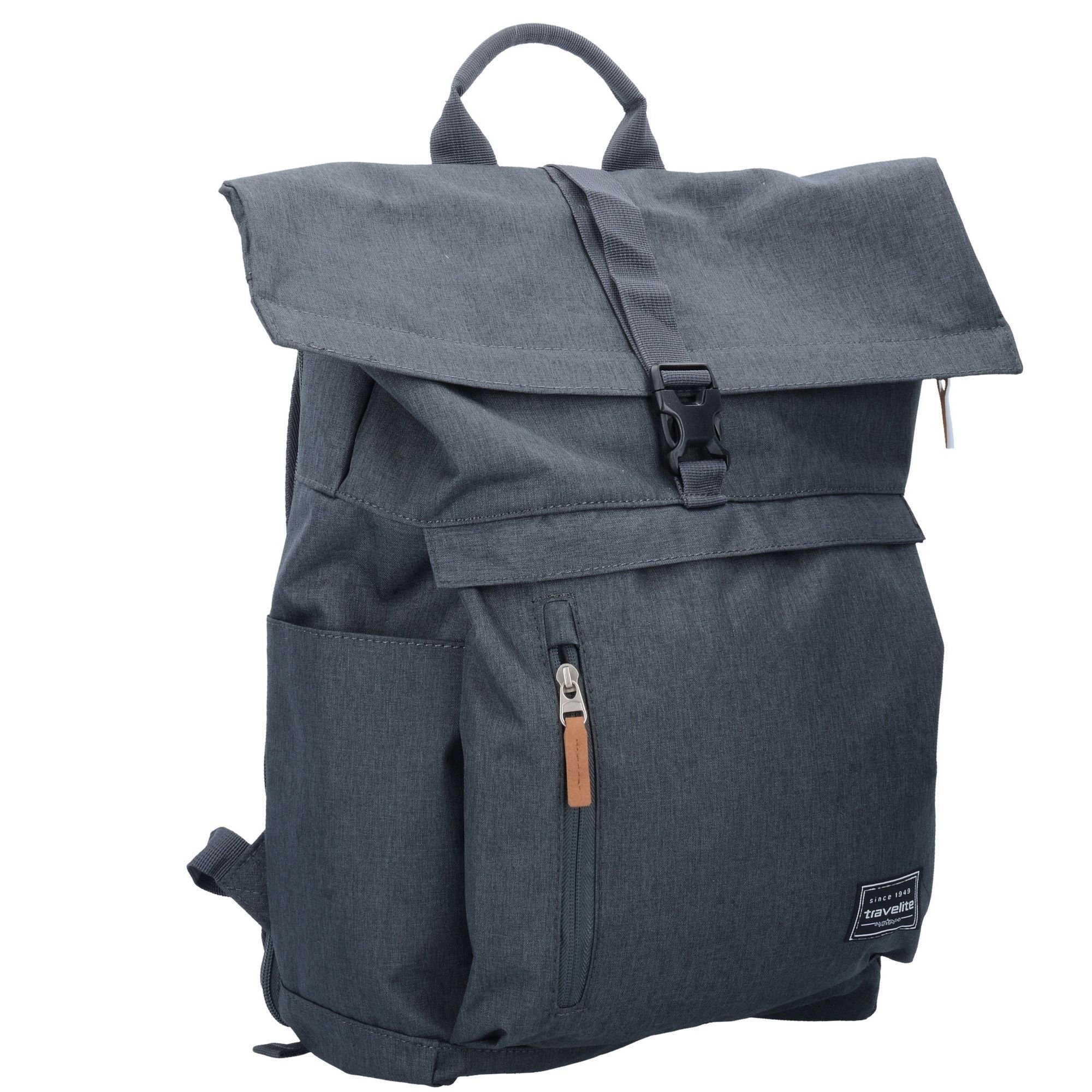 travelite Laptoprucksack anthrazit Polyester Basics,