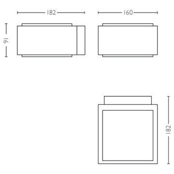 Philips Deckenleuchte myGarden Wandleuchte Hedgehog, grau, E27, keine Angabe, Leuchtmittel enthalten: Nein, warmweiss, Aussenlampe, Aussenwandleuchte, Outdoor-Leuchte