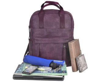 Greenburry Freizeitrucksack Mad'l Dasch, Tagesrucksack, Daypack mit Notebookfach, Damenrucksack TONI 30x40cm