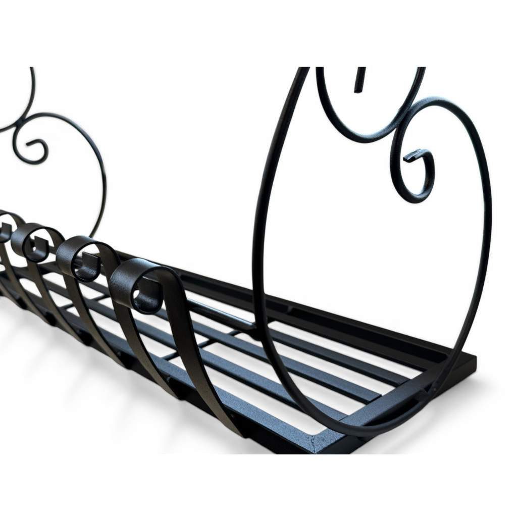 DanDiBo Küchenregal Kräuterregal Balkonregal Wand Metall Schwarz Sebino 50 cm Wandregal, Blumenregal Pflanzenhalter Wandblumenhalter Modern – Bild 4 von 5