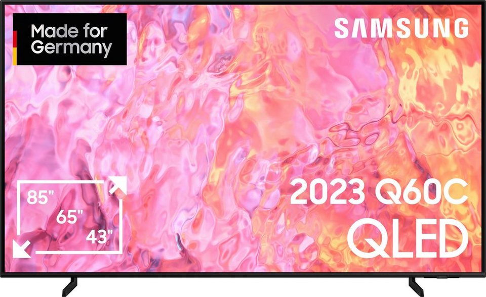 Samsung GQ75Q60CAU LED-Fernseher (189 cm/75 Zoll, Smart-TV, 100%  Farbvolumen mit Quantum Dots, AirSlim, Gaming Hub, Quantum HDR)