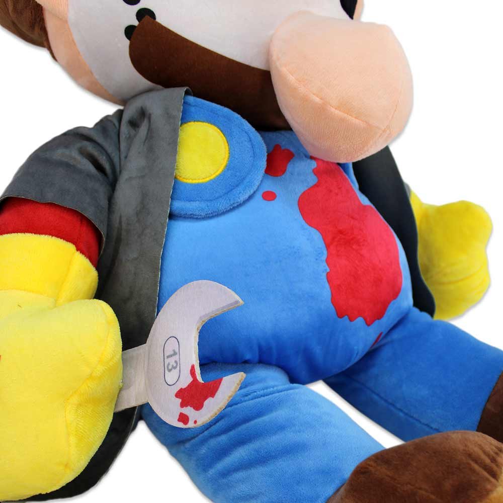 BEMIRO Tierkuscheltier Gruselplüsch Bad Day "Klempner" - ca. 30 & 86 cm