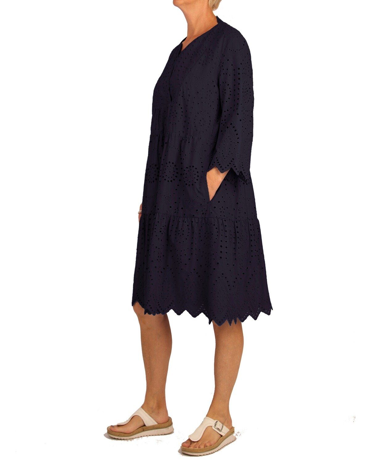 White Label Midikleid Madeira Stufenkleid günstig online kaufen
