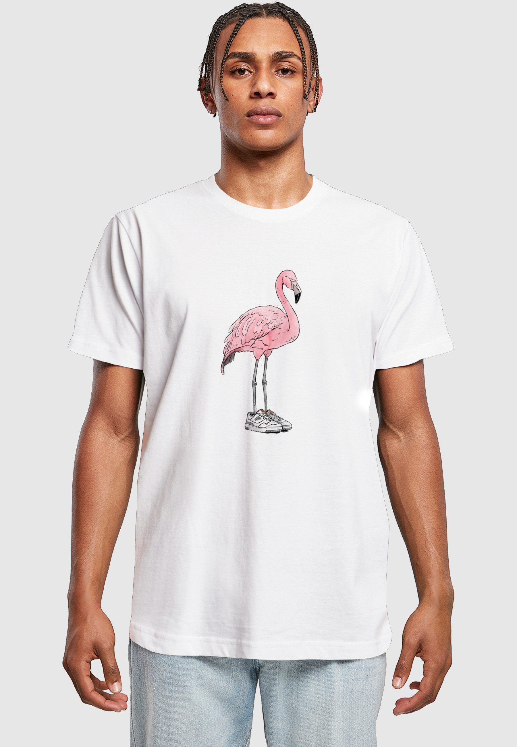MisterTee T-Shirt MisterTee Herren Flamingo Baller Tee (1-tlg)