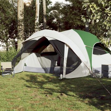 vidaXL Kuppelzelt Zelt Campingzelt Familienzelt für 6 Personen Grün Wasserdicht