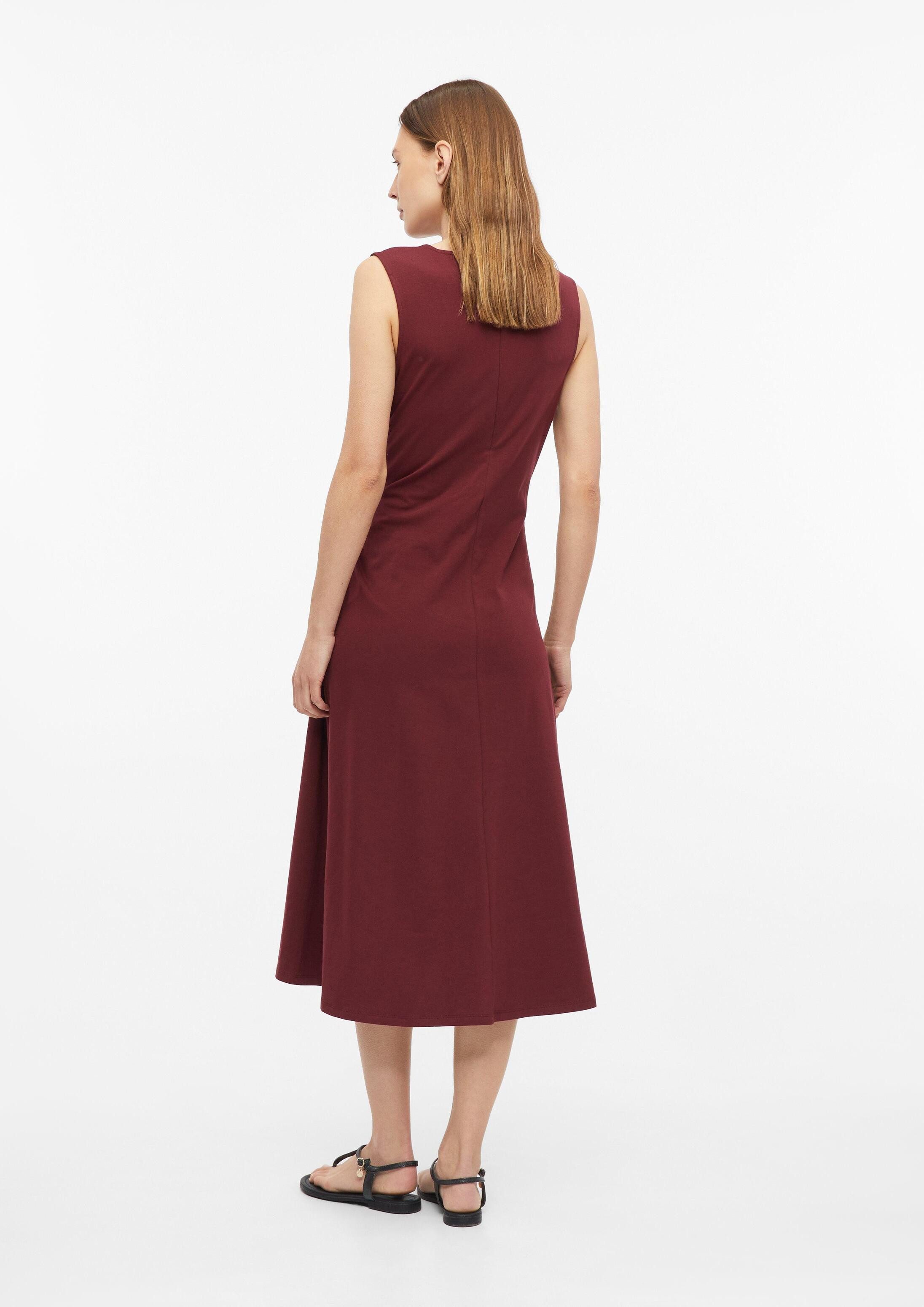 s.Oliver Midikleid Kleid Jersey-Kleid mit Taillendrapierung