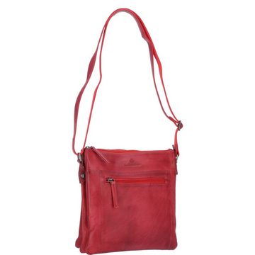 The Skandinavian Brand Umhängetasche The Skandinavian Brand Damen Ledertasche rot (1-tlg)