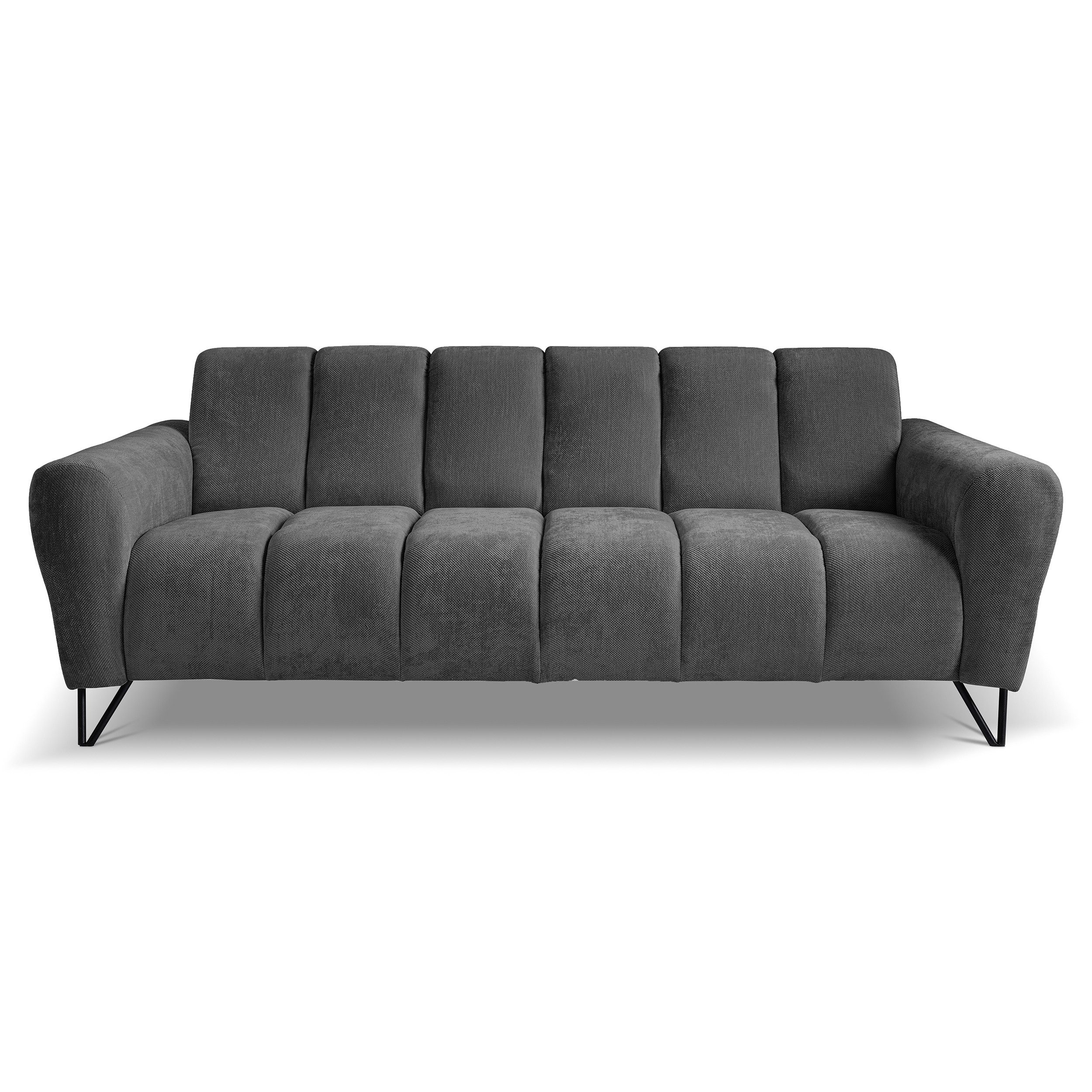 Beautysofa Sofa mit Metallbeine in schwarzer günstig online kaufen