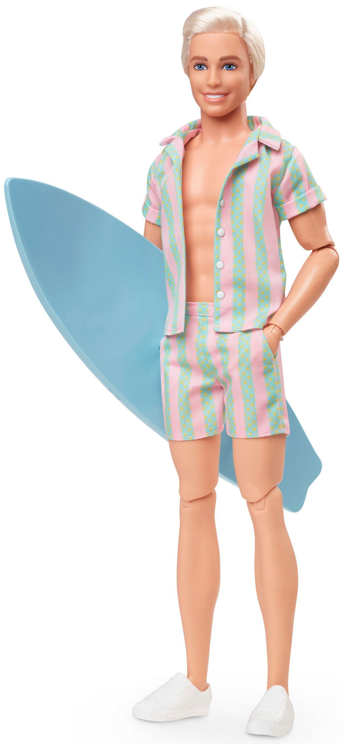 Barbie Barbie Strand-Outfit Movie, Anziehpuppe The Ken gestreiftem mit Signature
