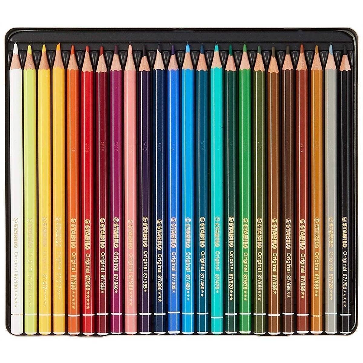 STABILO Künstlerstift STABILO Original Premium-Buntstift ARTY - 24er Metalletui