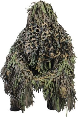 normani Monster-Kostüm Tarnanzug 3-teilig Ghillie Suit Jackal, Scharfschützen Tarnkleidung Jagdbekleidung Scharfschützenanzug Camouflage-Anzug Militäruniform