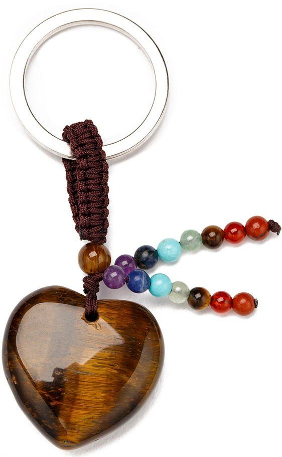 FIRETTI Schlüsselanhänger Schmuck Geschenk, Herz mit Edelsteinen mehr