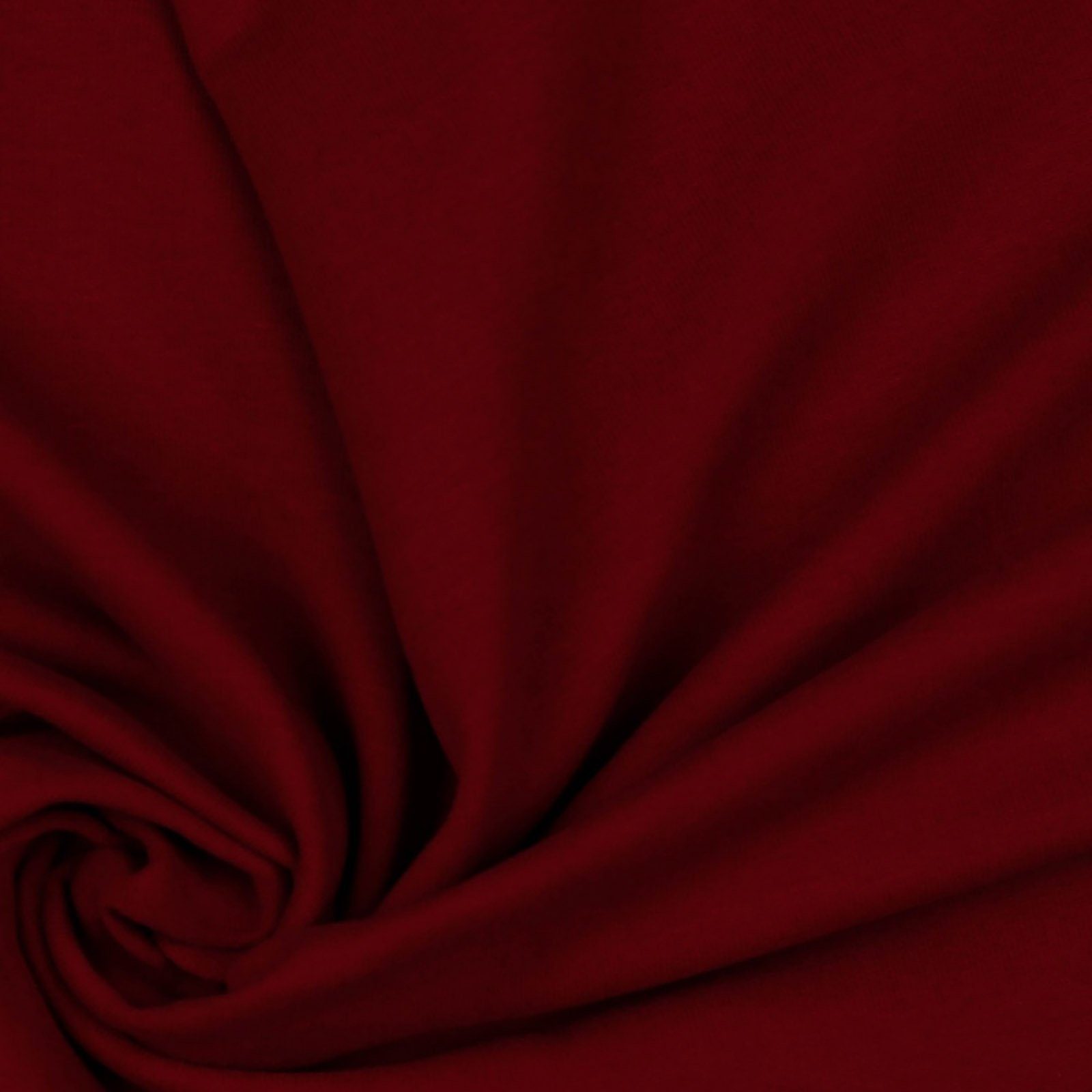 maDDma Stoff 0,5m Bio Sweat Meterware Softsweat Baumwolle nachhaltiger Stoff, 041 - bordeaux