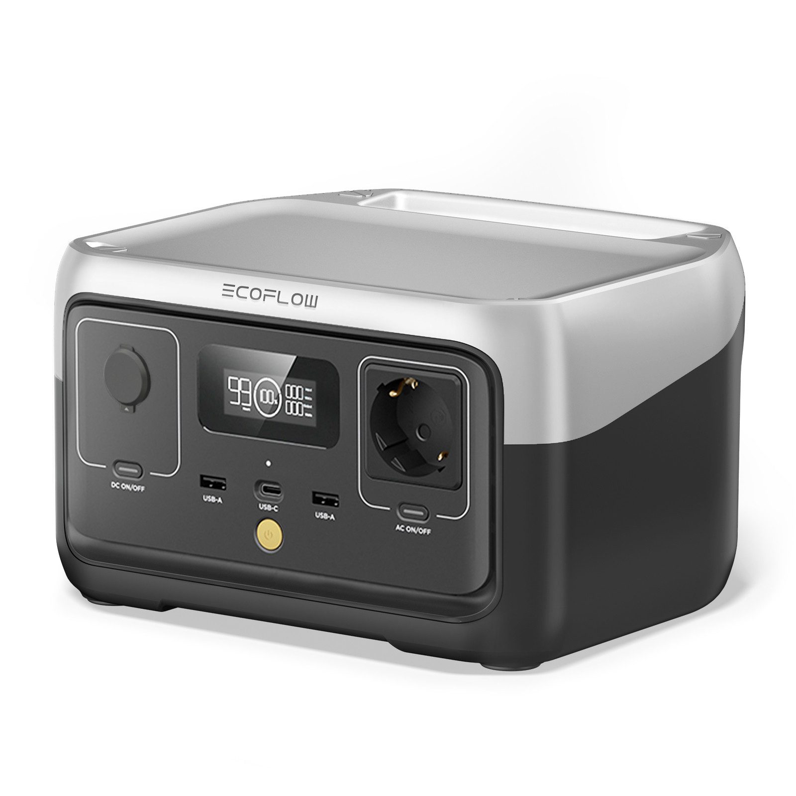 Ecoflow EF ECOFLOW Powerstation RIVER 2, 256Wh Solargenerator, 600W Leistung Powerstation EcoFlow River 2 ECOFLOW RIVER 2 Tragbare Powerstation, 256 Wh LFP Batterie, bis zu 600 W Leistung, Schnellladung in 1 Stunde Solargenerator 80000 mAh, X-Boost Funktion (bis zu 600 W), X-Stream Schnellladung