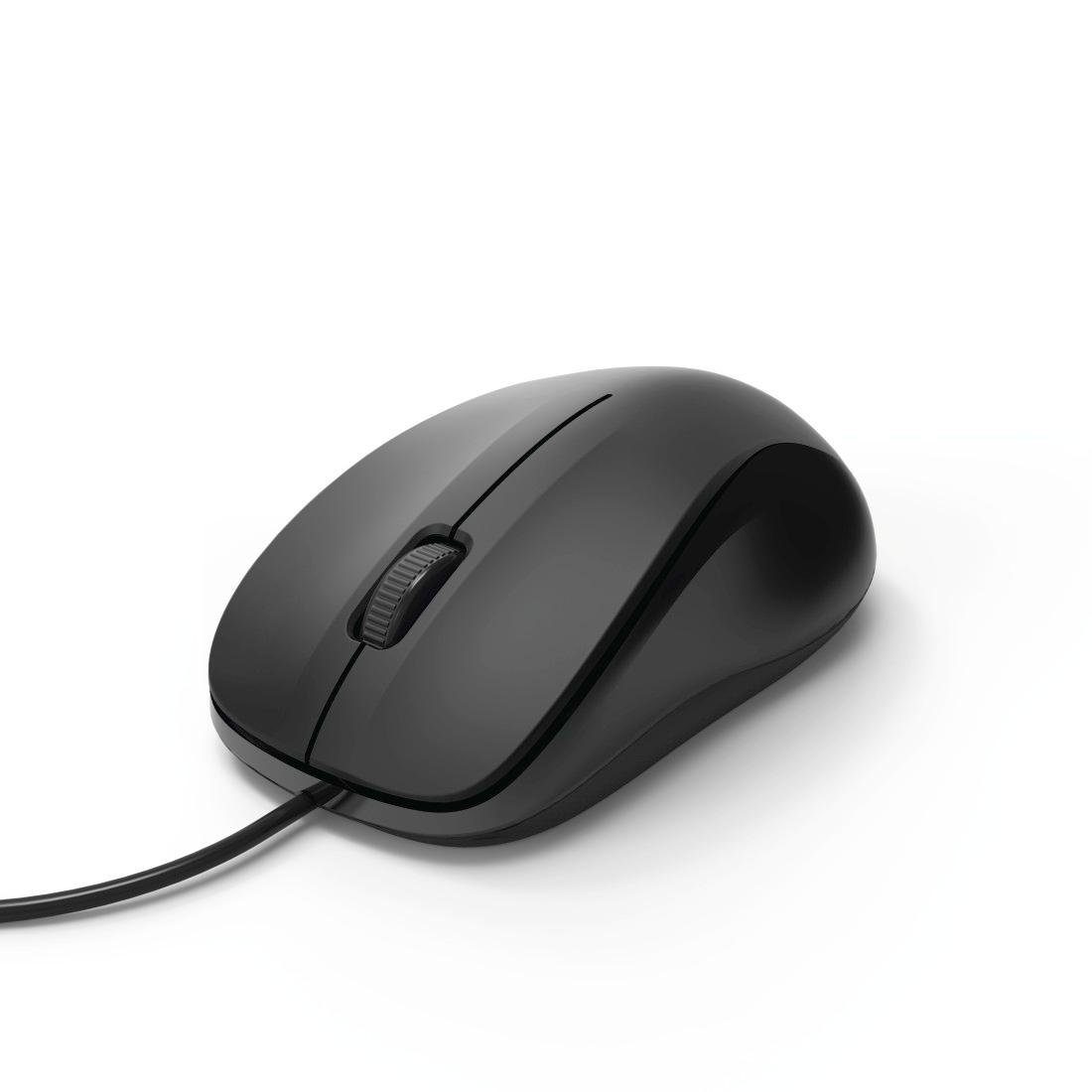 Maus (Rechts- und Linkshänder Kabel, Linkshänder/Standard, Flüsterleise) Hama Leise und Maus Computermaus mit Rechtshänder