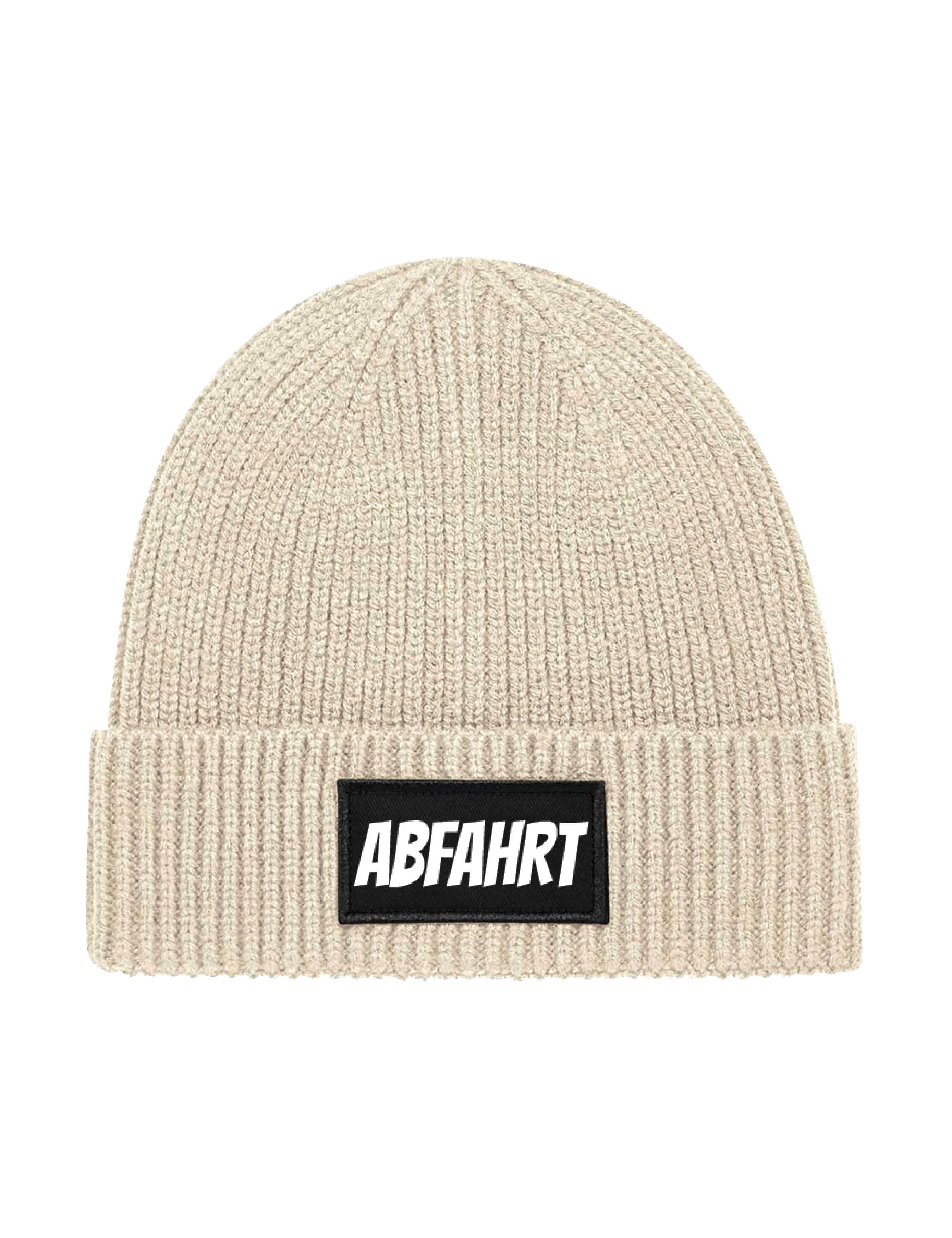 Youth Designz Beanie Unisex Strick Beanie Mütze mit Abfahrt Aufdruck Geschenk Statement mit lustigen Print für Damen und Herren