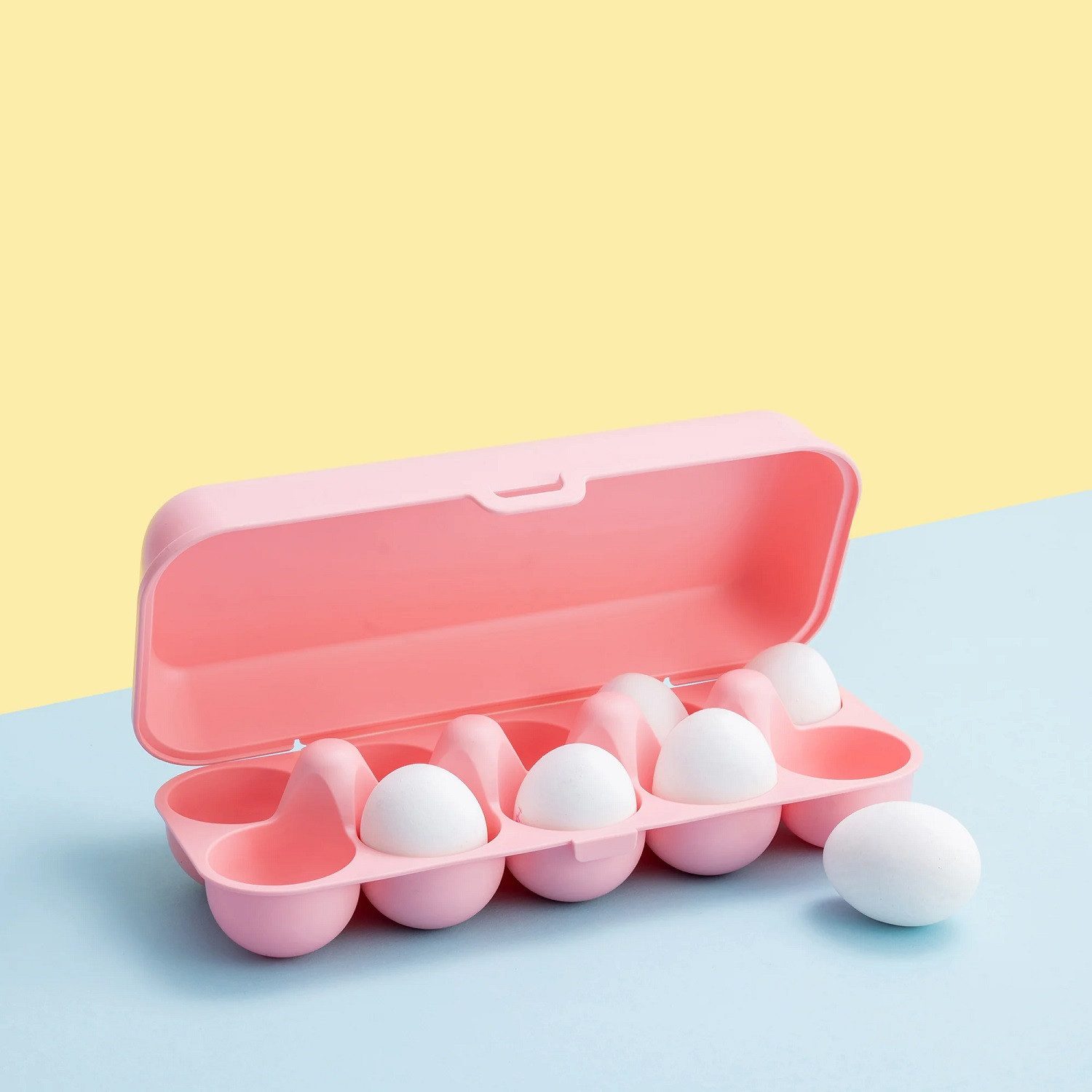 KOZIOL Eierkorb Eierbox Eggs To Go sweet pink, Kunststoff