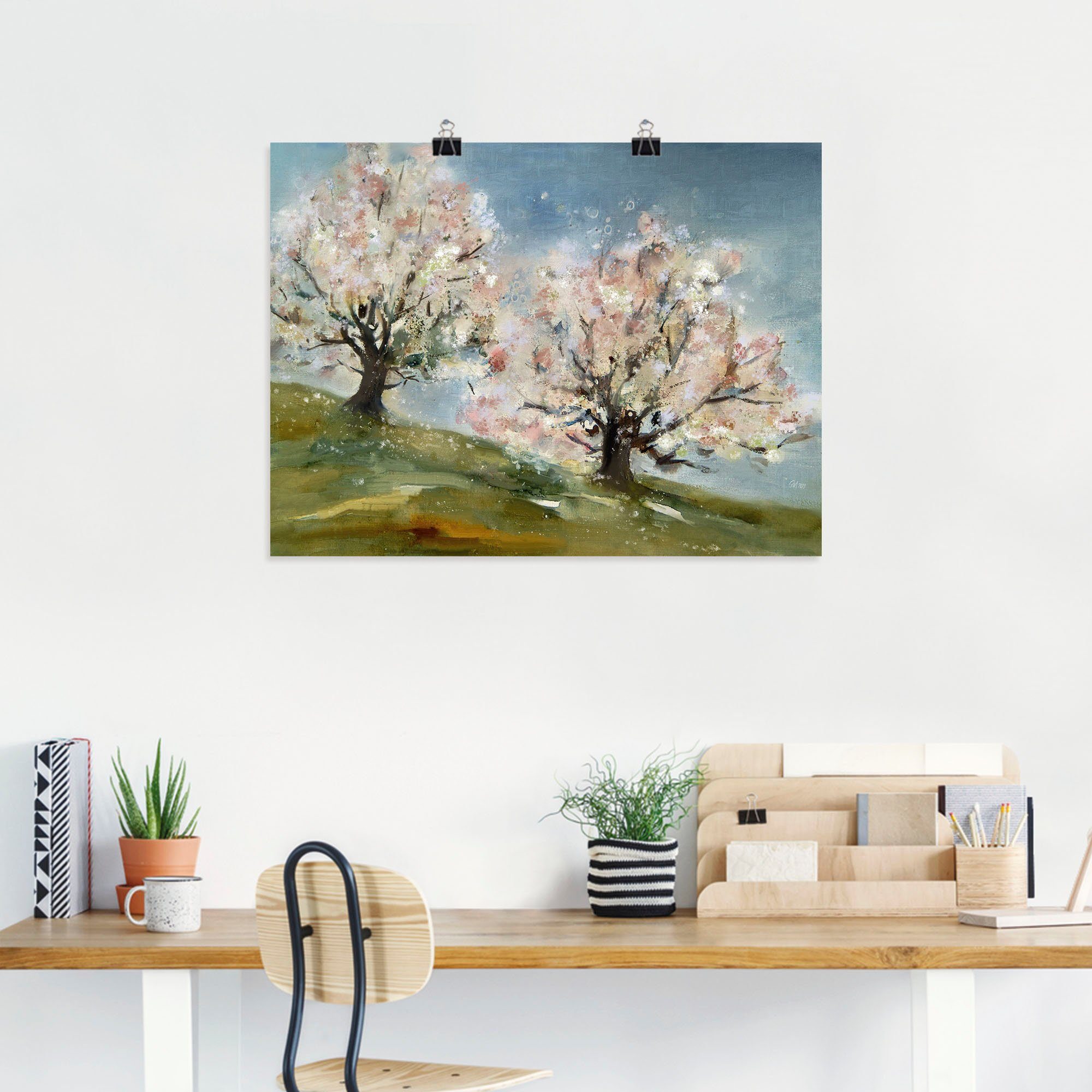Artland Wandbild (1 Obstbaumblüte, als Baumbilder versch. Wandaufkleber St), Alubild, Leinwandbild, Poster Größen oder in - Frühling