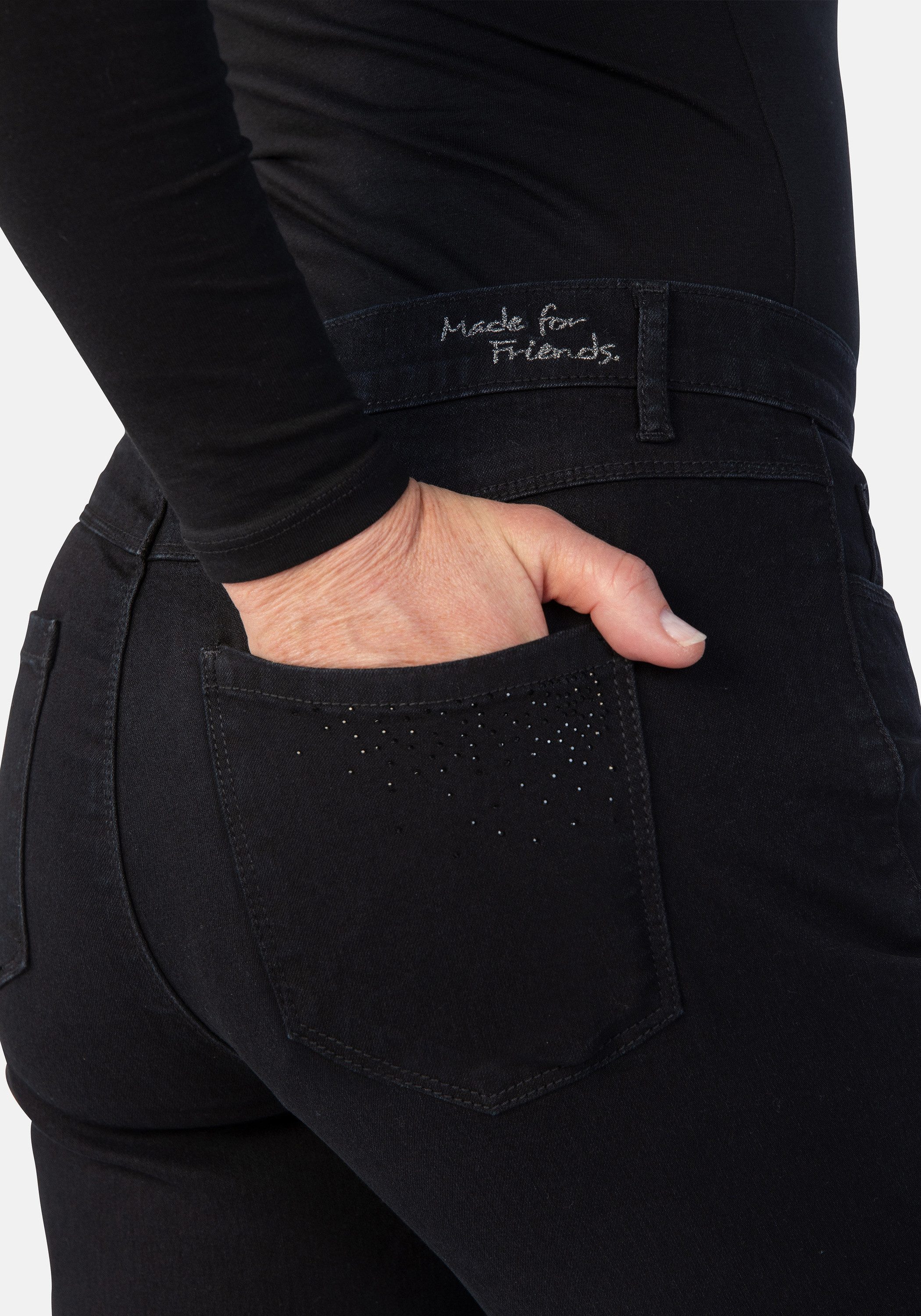 STOOKER WOMEN 5-Pocket-Jeans Nizza Denim Tapered Fit Jeans Tapered Fit Casual Clean Wash Denim Jeans für Damen