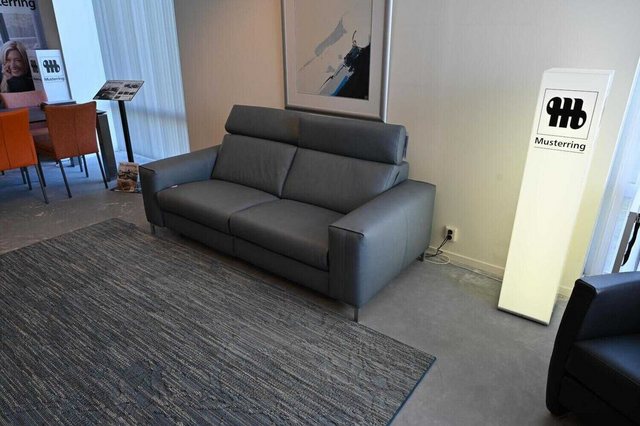 Musterring 2-Sitzer Relaxsofa MR1300 Leder Vivre Grau mit beidseitiger Rela günstig online kaufen