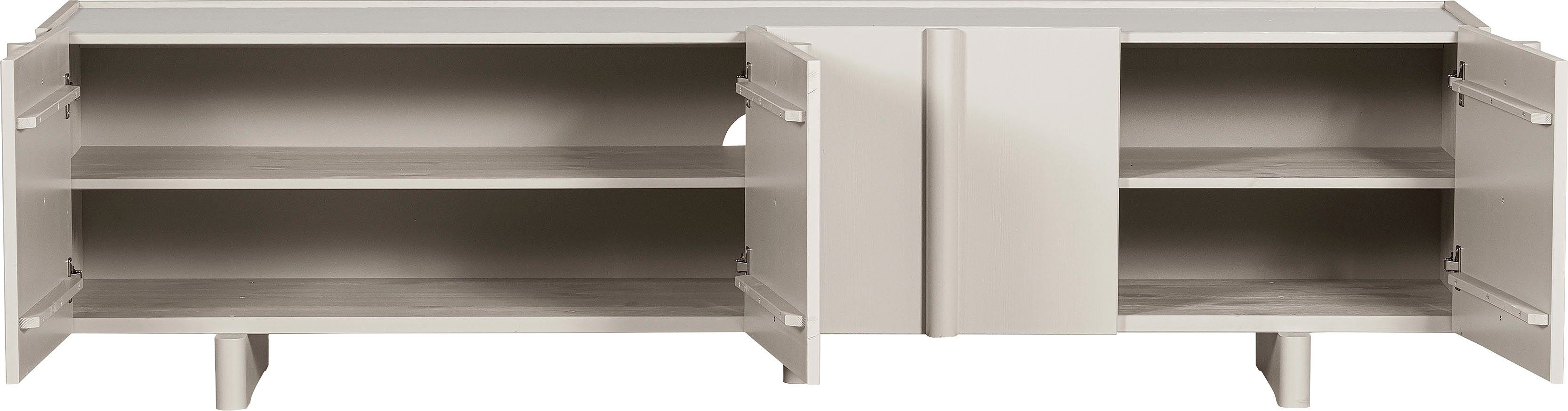 WOOOD Lowboard Nook TV-Kommode, mit viel Stauraum, H 53 cm x B 200 cm